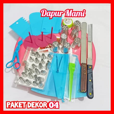 Jual Paket Dekorasi Kue Tart Ulang Tahun Cake Tray Murah Lengkap