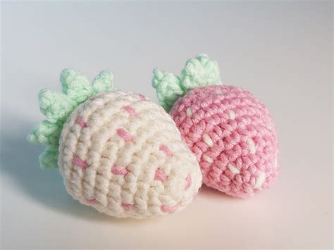 Strawberry Amigurumi Pattern Crochet Strawberry Kawaii Etsy