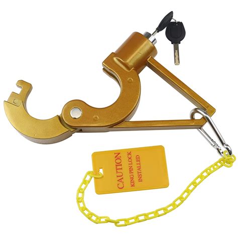 Buy Kaycentop Kingpin Lock Fifth Wheel Lock Heavy Duty Alloy Th Wheel