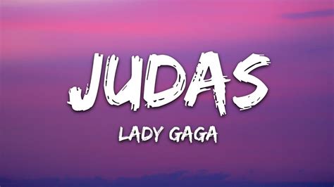 Lady Gaga Judas Lyrics Youtube