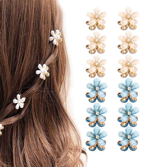 Iudwcg St Ck Mini Diamant Haarspangen Kleine Haarspangen Blumen