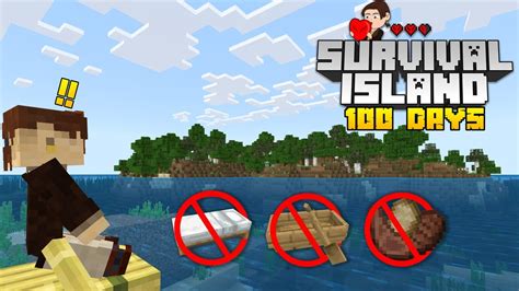 Ep Survivre Jours En Hardcore Sur Une Ile Minecraft Bedrock