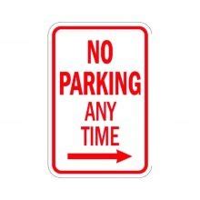 Official MUTCD No Parking Anytime Traffic Sign 12x18