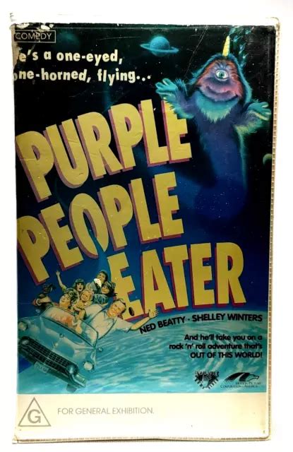 Purple People Eater Vhs Pal Rare Ex Rental Clamshell Applause Home