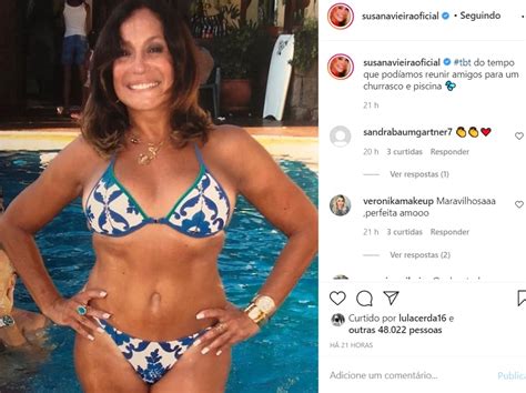 Susana Vieira Surge De Biqu Ni Ao Relembrar Foto Na Piscina