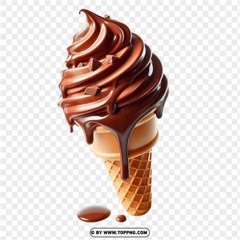 Chocolate Swirl Cone Indulgence Ice Cream Png Toppng Chocolate