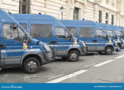 Gendarmerie French Man In Street Police Military France Patrol In Town
