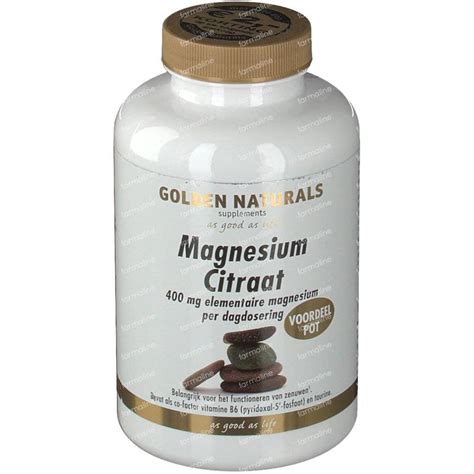 Golden Naturals Magnesium Citraat 180 Tabletten Online Bestellen