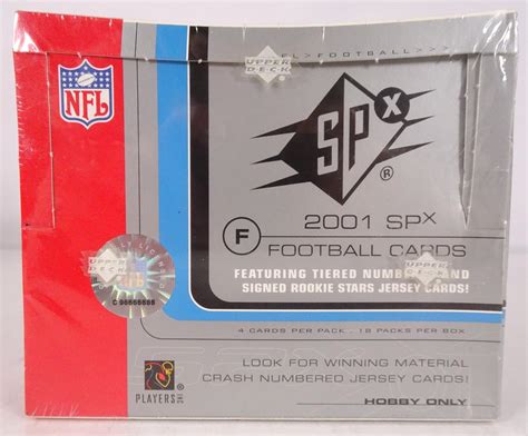 2001 Upper Deck Spx Football Hobby Box Reed Buy Da Card World