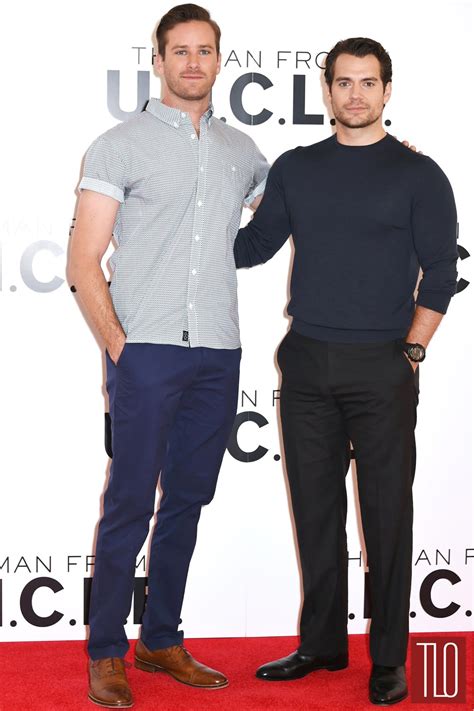 Armie Hammer And Henry Cavill At The Man From Uncle London