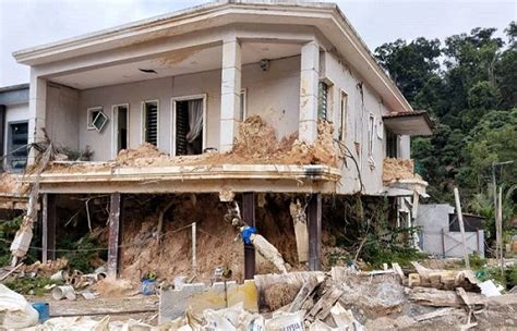 Tanah Runtuh Di Ampang Kerja Penstabilan Cerun Hampir Siap