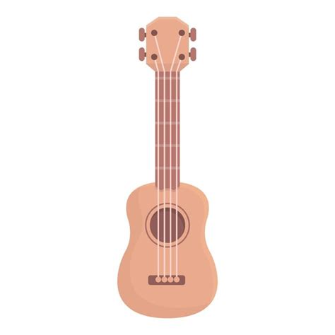 Premium Vector Acoustic Guitar Icon Cartoon Vector Ukulele Art Art Style