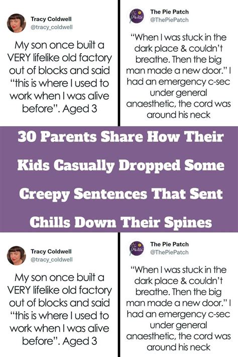 30 parents share how their kids casually dropped some creepy sentences that sent chills down ...