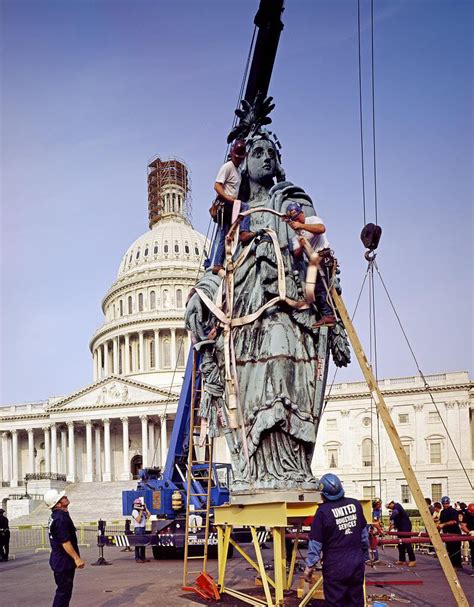 Statue Of Freedom Atop The Us Capitol 1913 Rhumanforscale