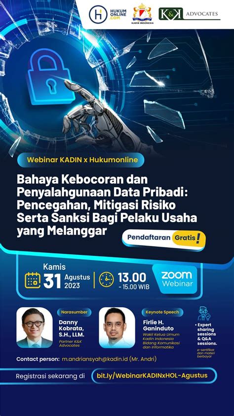 Webinar Bahaya Kebocoran Dan Penyalahgunaan Data Pribadi KADIN Indonesia