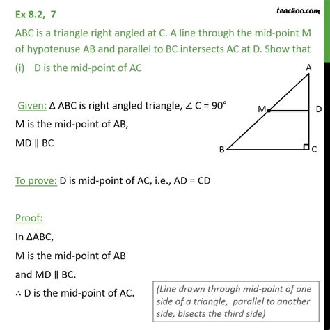 Ex 8 2 6 ABC Is A Triangle Right Angled At C A Line Ex 8 2