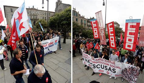 Cientos De Pontevedreses Piden Un Empleo Digno En El Primero De Mayo