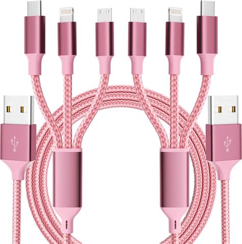 Multi Charging Cable 2 Pack 4ft Multi Usb Charger Cable