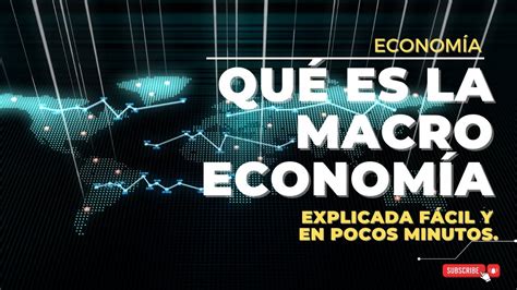 Qué Es La MacroeconomÍa Y Cómo Afecta En Nuestra Vida Diaria Youtube