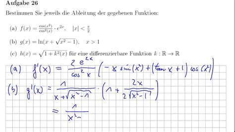 Ingenieurmathematik 1 Blatt 06 Aufgabe 26 Youtube