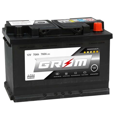 Akumulator GROM AGM 12V 70AH 760A 3 Lata GW PRAWY L3 GROMAGMP Za 660