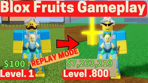 Gameplay Simple Blox Fruits From Noob To Reached Level 800 And