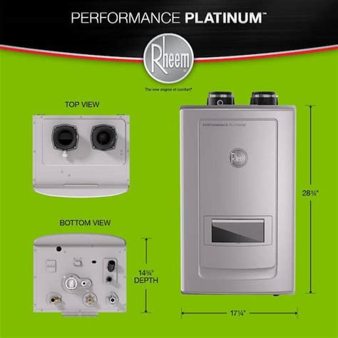 Rheem RTGH RH11DVLN Prestige 11 GPM 199000 BTU 120 Volt 45 OFF