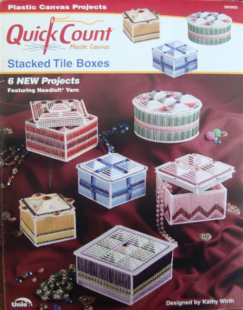 Plastic Canvas Trinket Box Pattern Quick Count Plastic Etsy Canada