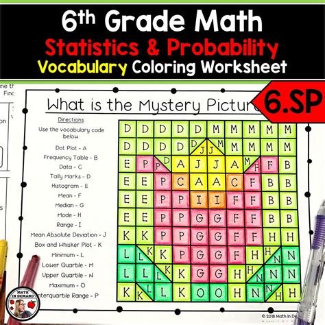 Free Math Coloring Worksheets For 5th And 6th Grade — Mashup Math Worksheets Library