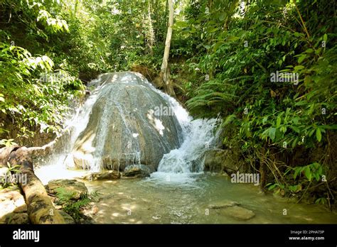 The Idyllic Lugnason Waterfalls In Siquijor In The Philippines That