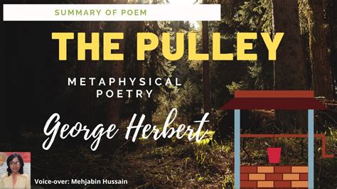 The Pulley By George Herbert Summary In English Youtube