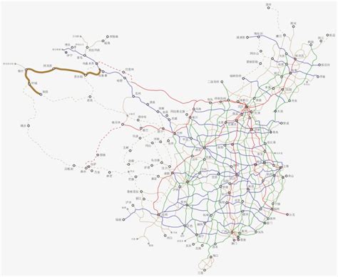 中国地图交通线路图 快图网 免费png图片免抠png高清背景素材库