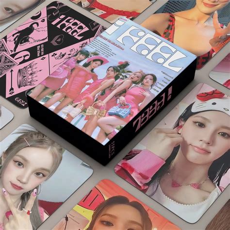 55pcsbox Gi Dle Album I Feel Photocards Queencard Lomo Cards Gidle Kpop Postcards Collection