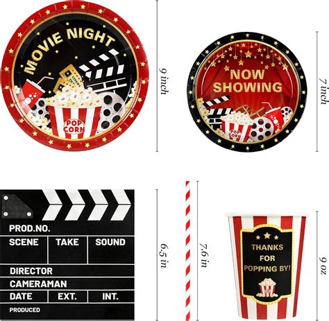 Recheel Decoraciones de suministros para fiestas nocturnas de película