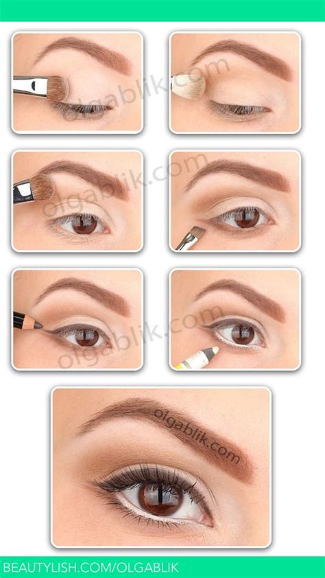 How to Nude Make up Olga B s olgablik Photo Beautylish Макияж для карих глаз Приемы