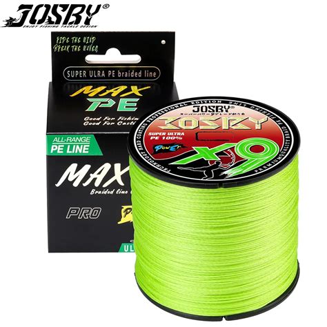 JOSBY 500M 300M 100M X8 X9 Strands PE Braided Fishing Line