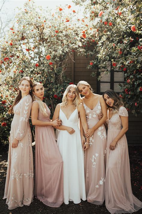 The Magic Of Mismatched Bridesmaid Dresses Modern Wedding