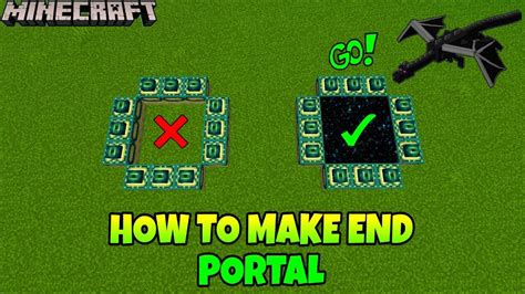 How To Make End Portal Minecraft Mein End Portal Kese Banaye 😉 Youtube