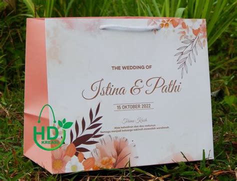 Paper Bag Souvenir Wedding Jual Paper Bag Pernikahan