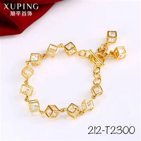 Bracelet 212 Xuping Hot Sale Custom Design 24 Carat Dubai Gold Color