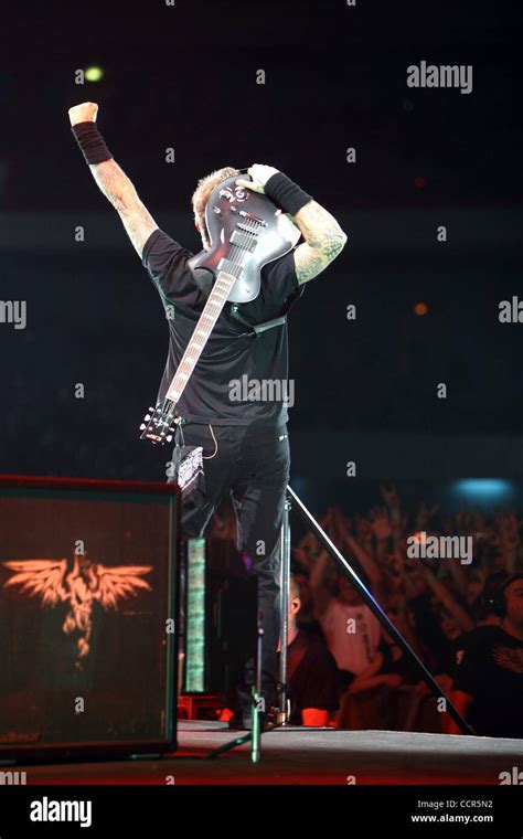 Metallica Live In Moscow Pictured Leader Of The Rock Band James