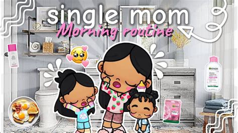 Aesthetic Single Mom Morning Routine⛅ With Voice🔊 Avatar World Roleplays💗😊 Youtube