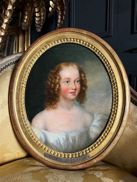 Proantic Portrait De Femme D Poque Louis Xvi Cole Anglaise Du