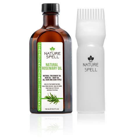 Nature Spell Rosemary Oil For Hair With Hair Precision Oil Applicator