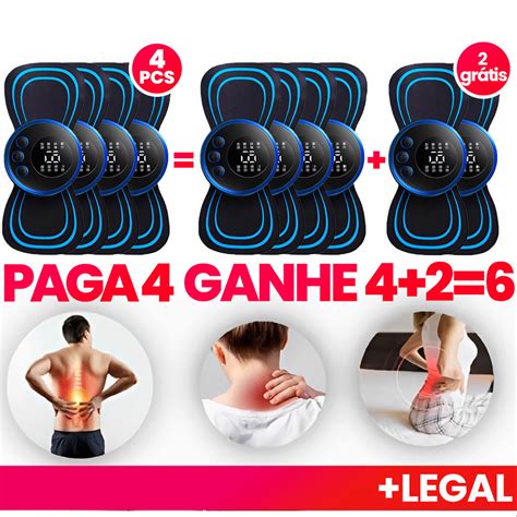 Compre 4 Ganhe 2 Grátis Mini Massageador Relaxante Muscular Portátil