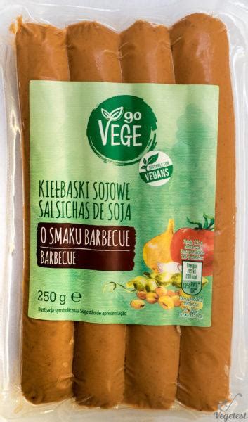 Go Vege Kiełbaski sojowe o smaku barbecue VegeTest pl