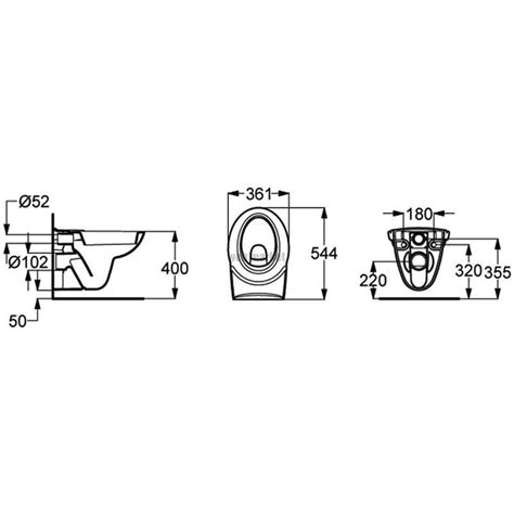 Cuvette Suspendue Esculape X Cm En Porcelaine Avec Sortie