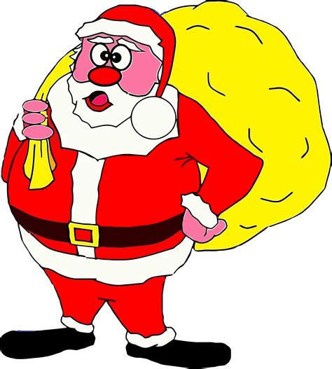 Clipart Comic Santa Claus