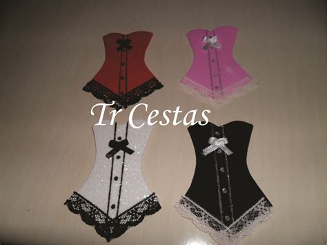 Lembrancinhas Chá de Lingerie Tr Cestas e Lembrancinhas Artes em E V A Elo7
