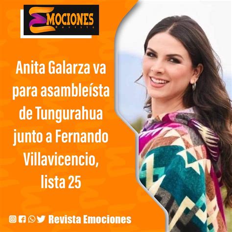 Revista Emociones on Twitter Anita Galarza va para asambleísta de